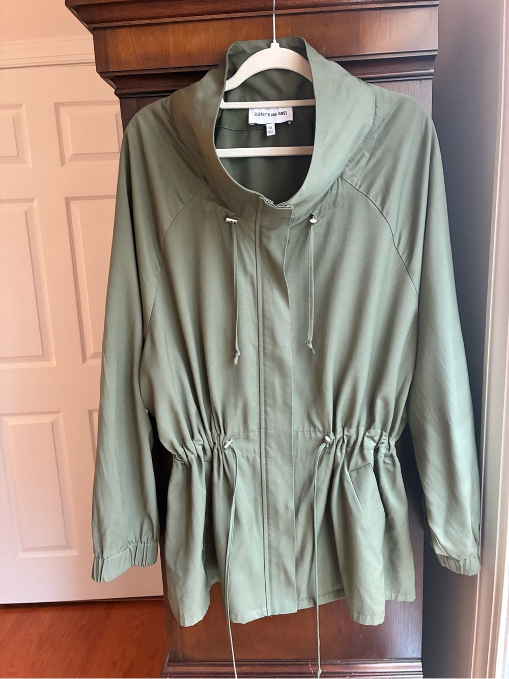 Elizabeth and James Olive Utility Anorak Jacket XXL - Picture 2 of 9
